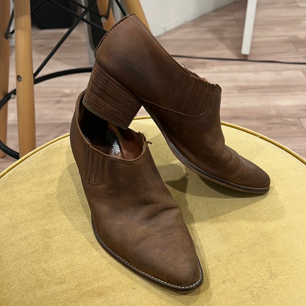 Leather madewell boots sz 9